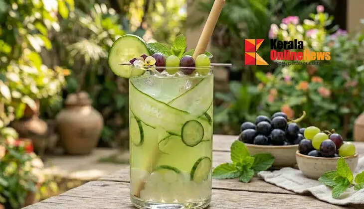 How about a healthy cucumber drink?