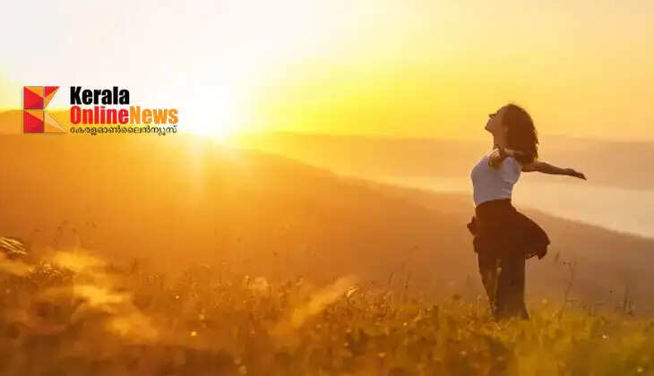The sun at this time is good for getting vitamin D.