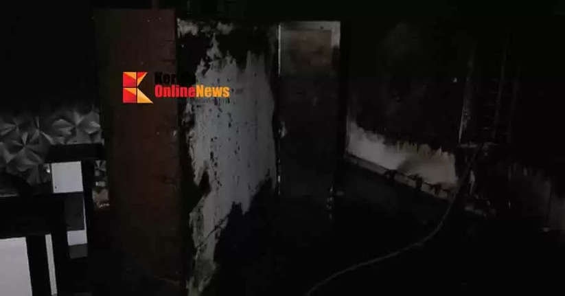 AC burst in Kollam and house caught on fire; A major disaster was avoided