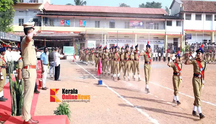 SP Passing Out Parade at Mambaram Higher Secondary School: Kannur City Police Commissioner took salute