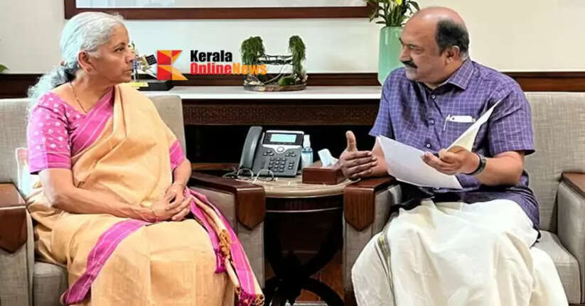 Finance Minister K.N. Balagopal meets Nirmala Sitharaman