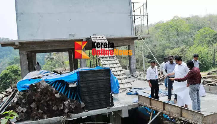 Minister Roshi Augustine assessed the construction progress of the Painav Water Authority Guest House