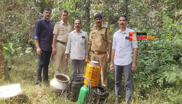 At Taliparam, the huge wash collection was caught and destroyed