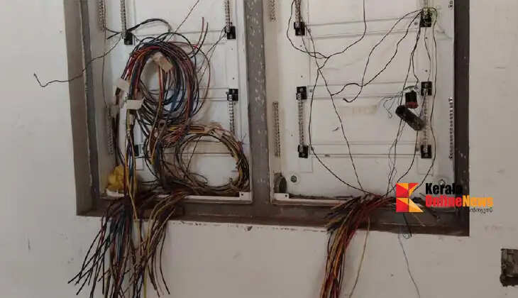 Theft at MLA Mathew Kuzhalnadan's new house; electric wires stolen, resulting in a loss of ₹50,000.