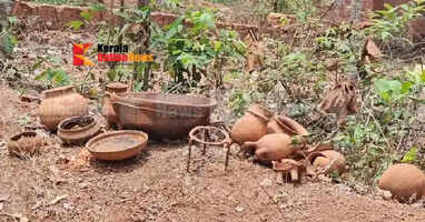 Nannangadi found while digging for a drinking water project in Bandadukka: Archaeological experts will conduct an examination