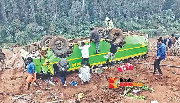 Private bus falls 100 feet in Ooty; 36 injured