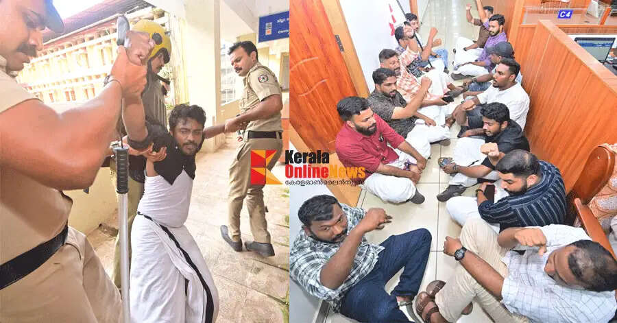 Death of Health Inspector Deepalekha: DYFI lays siege to Kannur District Medical Office.88