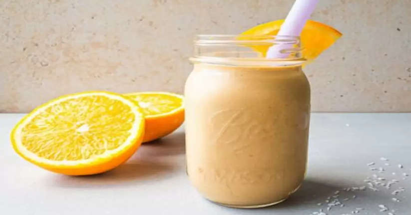orange milk shake