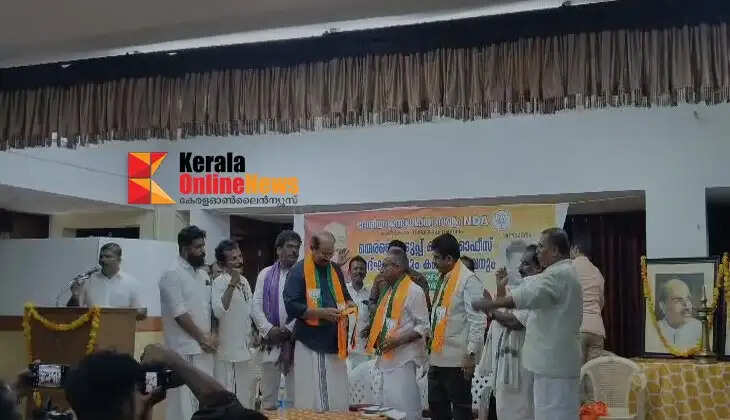 KPCC President Sunny Joseph's brother Shaji V Joseph joins BJP