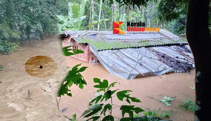 Heavy rain continues in the hilly regions of Kannur two people including a rescuer have gone missing after being swept away by the currents