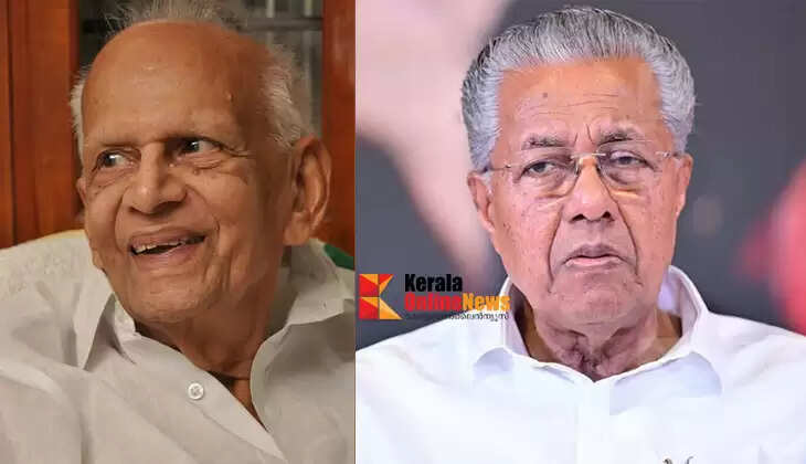 'We have lost a respected and honorable political leader'; Chief Minister condoles the demise of Thennala Balakrishna Pillai