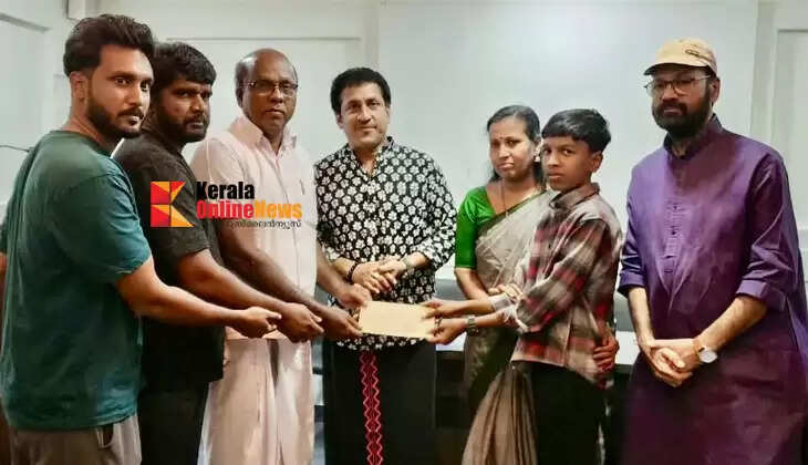 Helping a child suffering from a rare genetic disease, SMA; Devanandhu sets an example by giving the money he had set aside for his birthday celebration