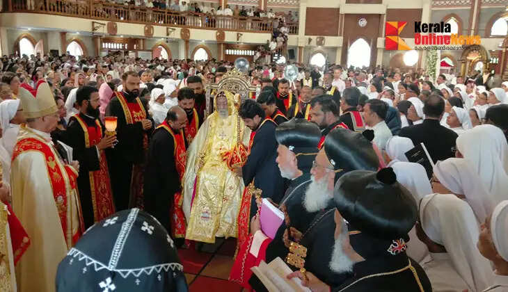 Mother Archdiocese bids farewell to Bishop Yulios at Thiruvalla Cathedral.