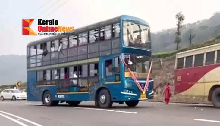 KSRTC double-decker bus service resumed after accident in Munnar; service to begin on Friday