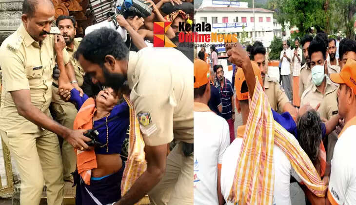 Malikappuram stranded at Sabarimala 18th step; Police and Fire Force rushed to help