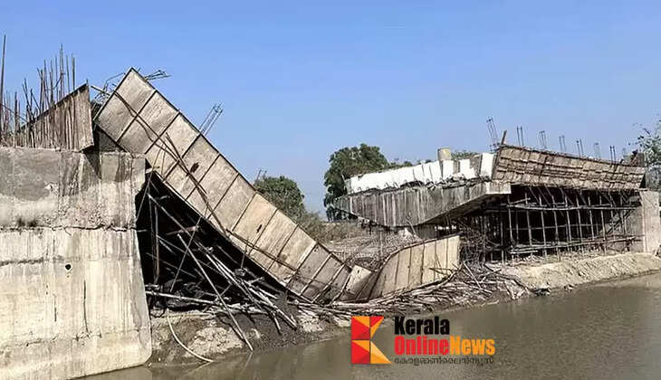 A bridge built at an investment of Rs 2.89 crore collapsed in Bihar.