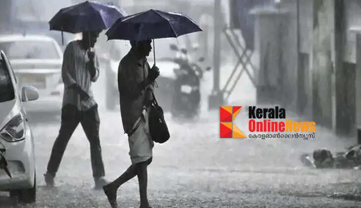 Rains to continue in the state for three more days; Yellow alert in various districts till Sunday