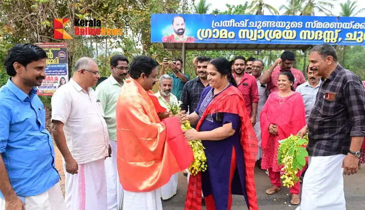 In the heat of the campaign...!! Payyannur constituency LDF candidate T.I. Madhusudhanan's tour enters the third day