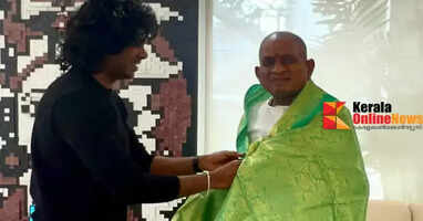 'Music monster'; Ilayaraja is adorned with gold ornaments by a hunter
