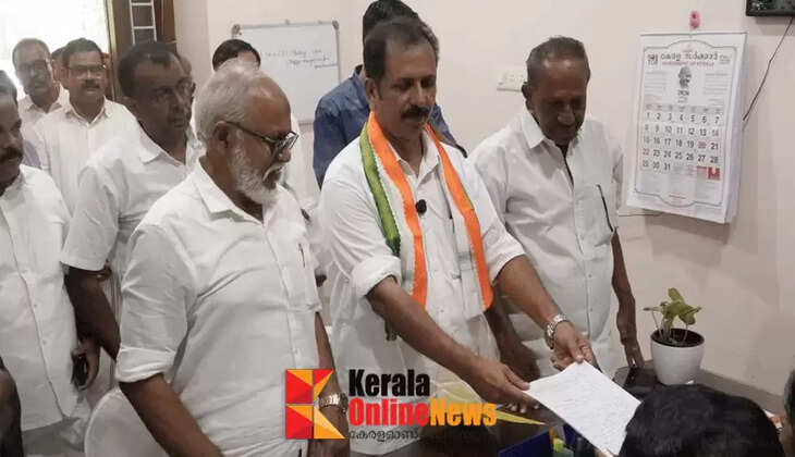 UDF candidate for Kallyassery constituency Adv. Rajeevan Kappacheri filed his nomination papers