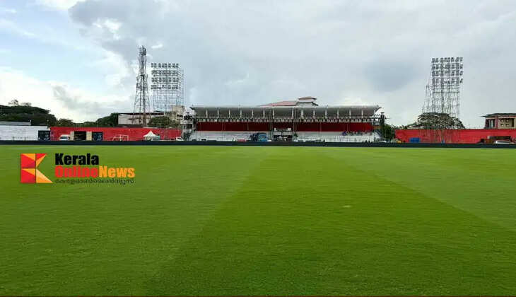 Kannur Jawaharlal Stadium is ready for the third season of Super League Kerala