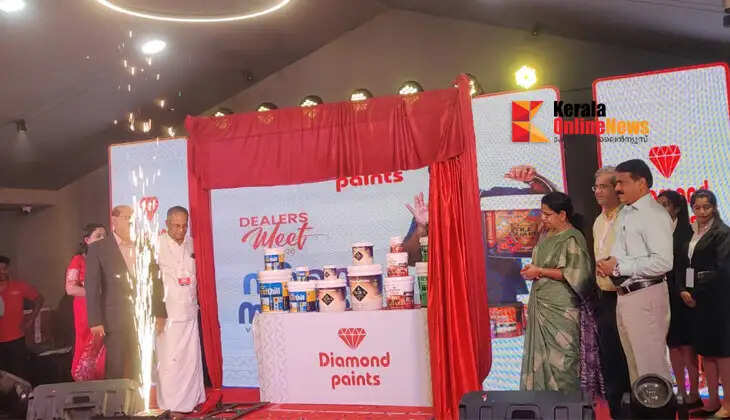Diamond Paints dealers' meet organized in Kannur; new products launched in the market.43