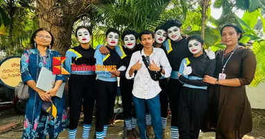 Dazzling performance of Sarvajana; Grade A for Mime in State School Arts Festival