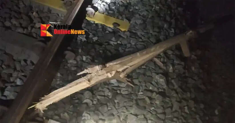 Pathanamthitta native arrested for setting fire to railway tracks by placing stones and logs in Bekal