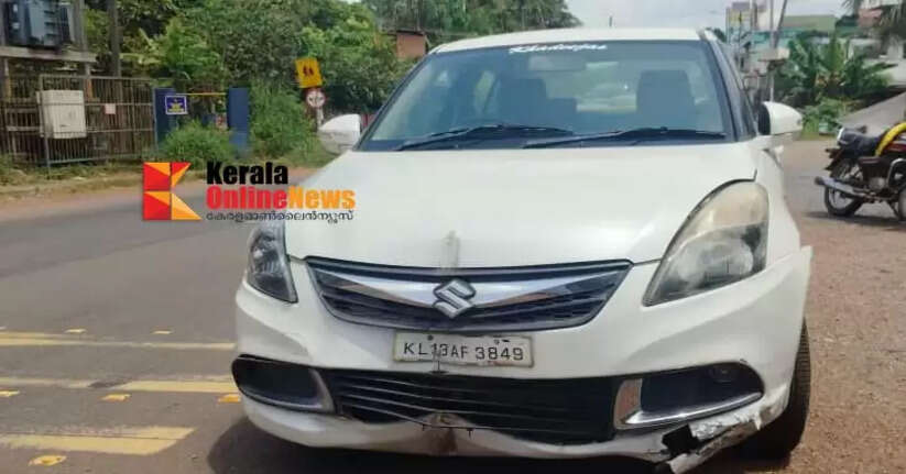 Car loses control in Mandur, three injured, including passengers