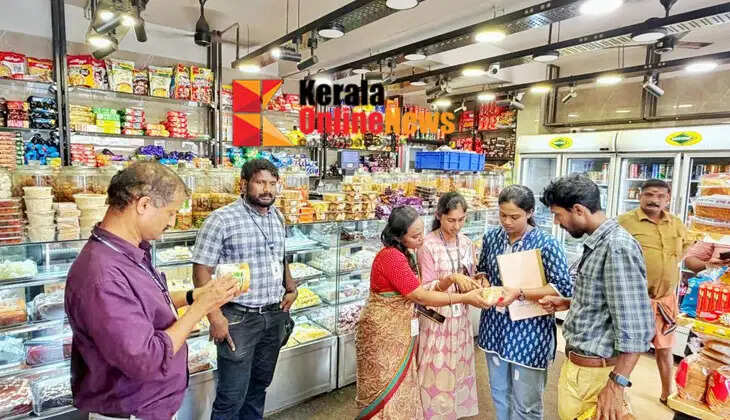 Health department inspects 925 establishments in Kannur; notices issued to 94 shops, one bakery unit ordered to close