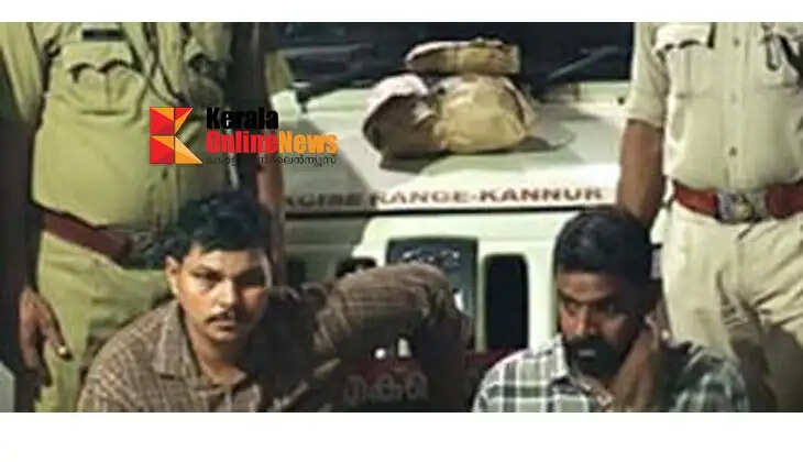 Excise arrests 2 youths for smuggling ganja on scooter in Putiyatheru