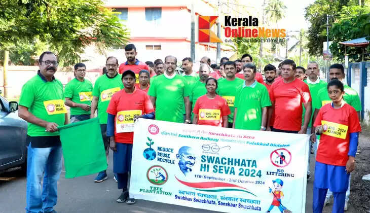 Swachata Hi Seva bi-weekly ritual started at Kannur railway station