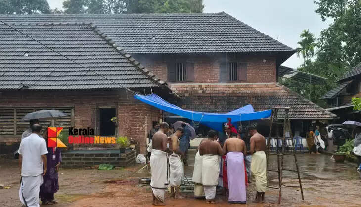 After a gap of 29 years, the Pudayoor Mana in the Taliparamba area is getting ready for Malayarattu; Rare mantra idols are being tied; Theyakolam ceremony was held