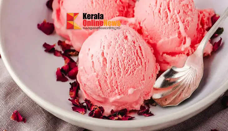 Let's prepare rose ice cream.