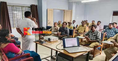 Corporation contingent employees trained to catch stray dogs in Kannur city