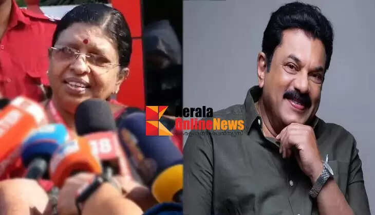 P Sathidevi said that Mukesh should not legally resign as MLA