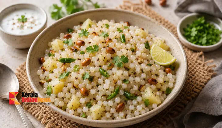 Sabudana Khichdi: A delicious breakfast made with just a few ingredients.