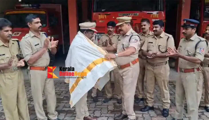 Firefighters rescue housewife in Thiruvalla who was swept away by the current while washing clothes at the Pambayattu pier