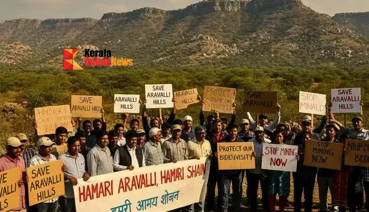 Protests against the abandonment of the Aravalli Hills for mining are spreading