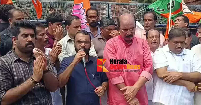 Sabarimala gold temple controversy: Police use water cannon against BJP Collectorate march in Kannur