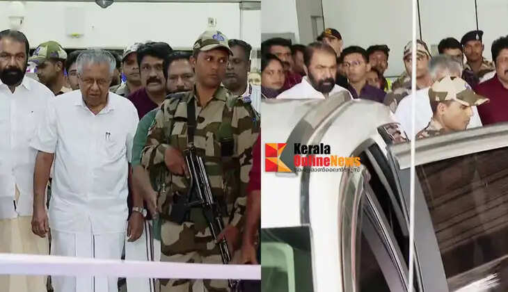 No official vehicle, no escort vehicle...! Resigned Chief Minister Pinarayi Vijayan arrives in Thiruvananthapuram