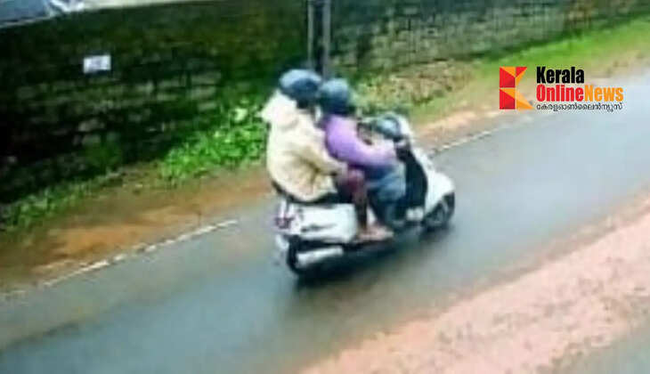 Thieves continue their spree in Taliparamba; two individuals snatched an elderly woman's necklace and fled on a scooter; police have obtained CCTV footage.
