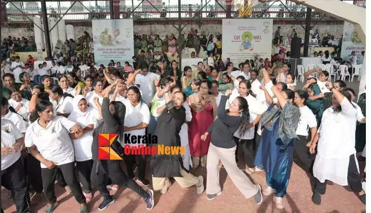 Nearly 1 million people participated in Vibe 4 Wellness in the New Year, Minister Veena George danced with the Zumba team