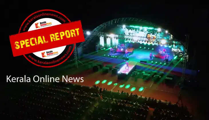 The largest covered doom stage in Malabar; the main attraction of the Happiness Festival