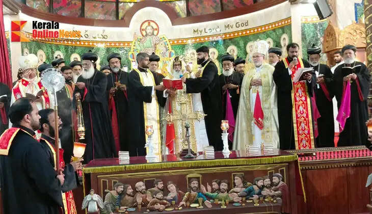 Mother Archdiocese bids farewell to Bishop Yulios at Thiruvalla Cathedral.
