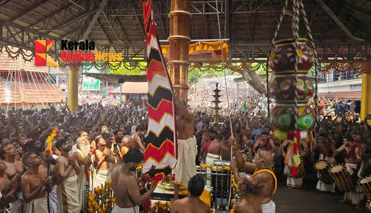 Thaliparamba with devotion; Trichambaram Sri Krishna Temple Festival hoisted with chants of Govindam