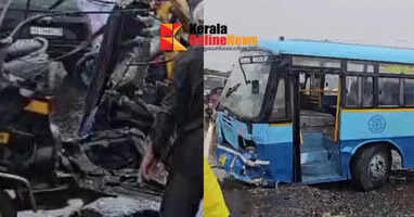 Road accident in Kasaragod's Thalappadi; Five dead as bus loses control and crashes into waiting area
