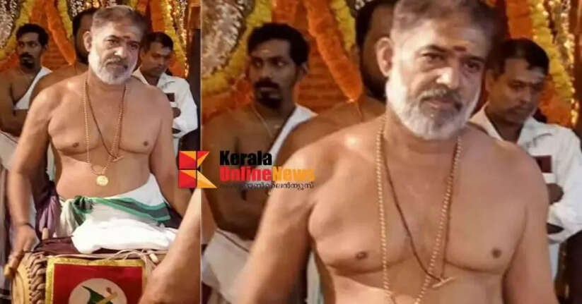 Chirakkal Sreedharamarar, a temple musician from North Kerala, passes away