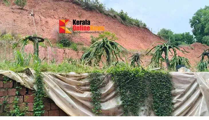 A disaster could strike at any moment: Landslide threat on the Mundayode road due to hill cutting; commuter safety at risk.