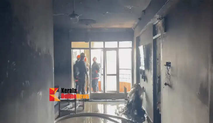 Fire at Rainbow Flats in Payyambalam, Kannur: Major disaster averted